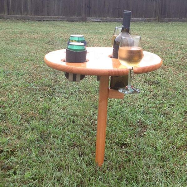 

wine table outdoor portable and foldable snack picnic patio cheese board for garden porch balcony yard beach hfing camp furniture