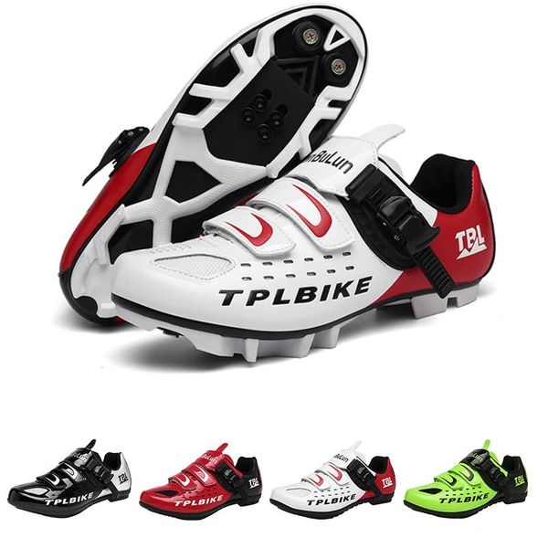 

cycling shoes menself-locking professional racing road bike zapatillas ciclismo outdoor sport bicycle footwear, Black