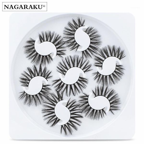 

7pairsmink eyelashes 3d mink lashes full strip handmade cruelty silk false makeup1