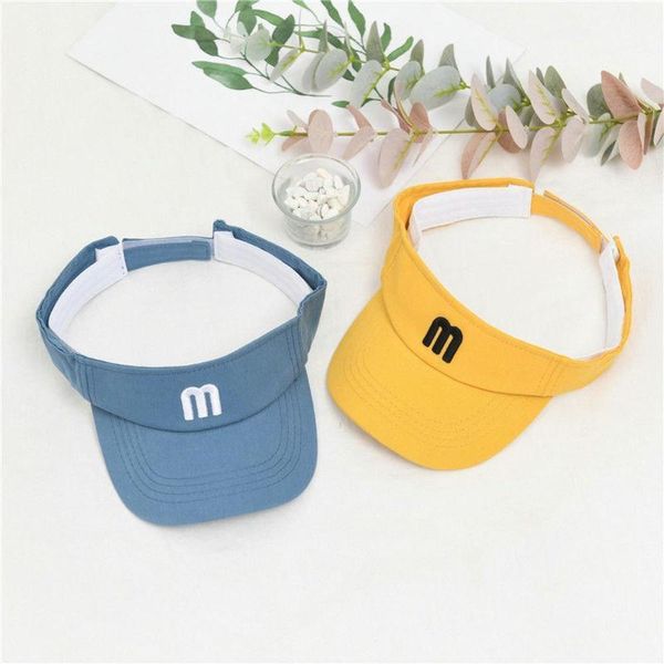 

baby's empty hat boy's sun girl's children's baseball summer, Yellow