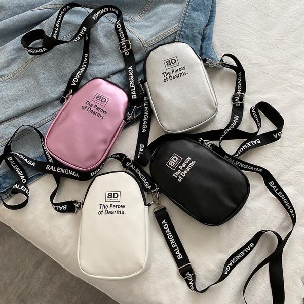 

shoulder bags women 's hours crossbody bag student small mobile phone printing letter