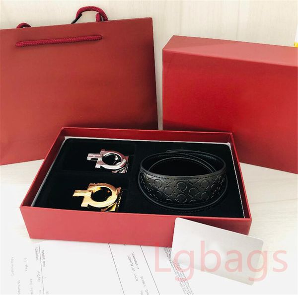 

luxury designers belt letter big buckle fashion genuine leather women belts men classic casual waistband with two buckles gift box, Black;brown