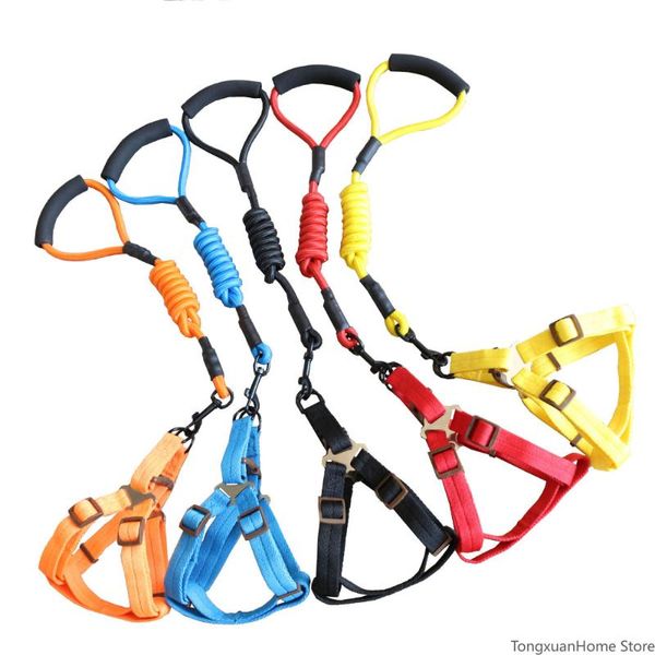 

dog collars & leashes style comfortable pet collar supplies nylon chain hand holding rope chest strap handle