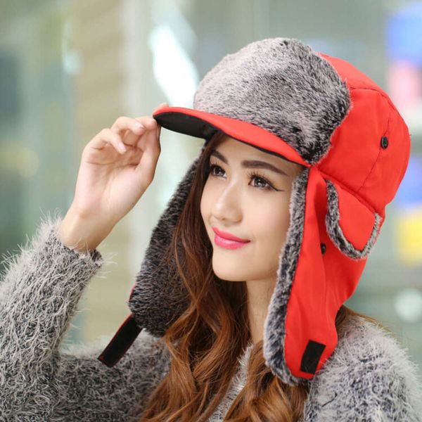 

tassel (lei feng hat) winter ear protection warm duck tongue hat fashionable three colors, Blue;gray
