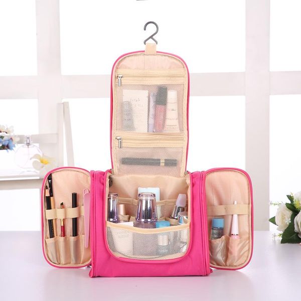 

toiletry bag three zipper travel home cosmetic goods organizer bags & cases