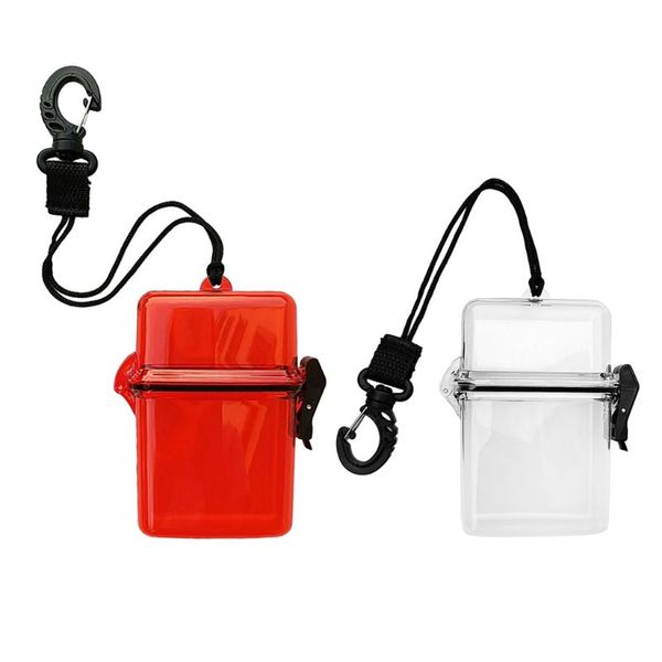 

pool & accessories magideal set 2 scuba diving kayak waterproof dry box holder container string, clip