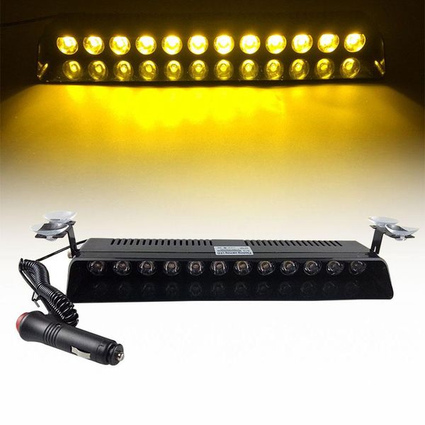 

2021 high power 12 led strobe flash warning windscreen car light flashing firemen fog emergency vehicle lights red blue yellow