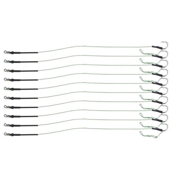 

fishing hook set fishhook 5 carp hair rigs line metal hooks bait wire accessory carbon steel