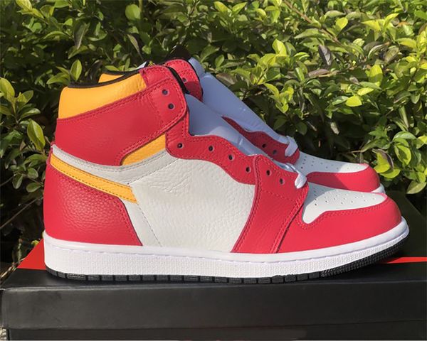 

high-classic retro culture 1s basketball shoes "sail/university red" men women jumpman 1 litchi grain leather fashion trainers sne, Black