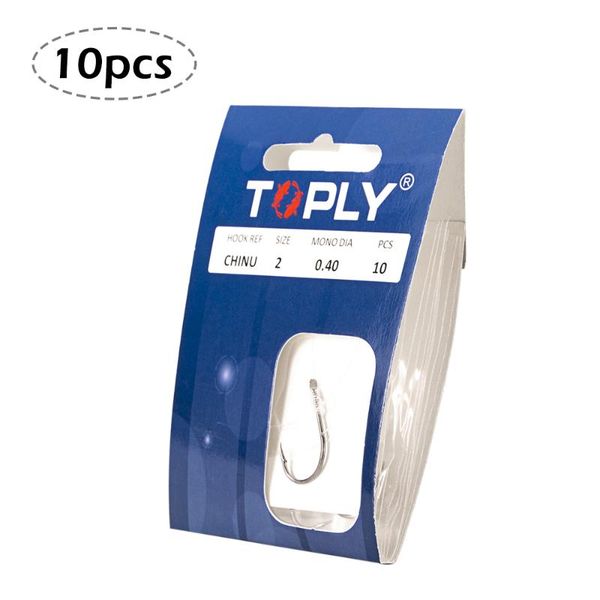 

10pcs 2# - 8# fishing hooks with line high carbon steel barbed carp tackle fishhooks accessories