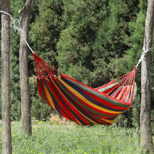 

outdoor games & activities rainbow leisure double collapsible canvas hammocks ultralight camping hammock with backpack