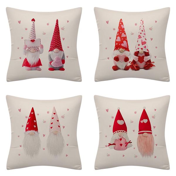 

cushion/decorative pillow 45*45cm throw pillows covers christmas square cushion cover santa claus faceless doll decorative case for sofa hom