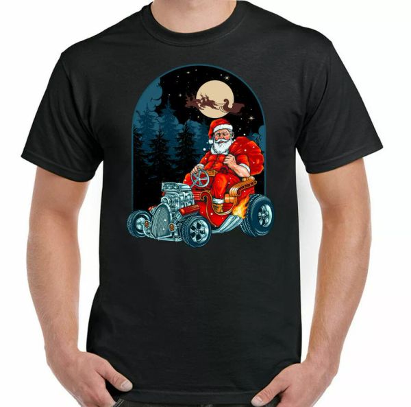 

od santa mens funny christmas t-shirt secret santa christmas, White;black