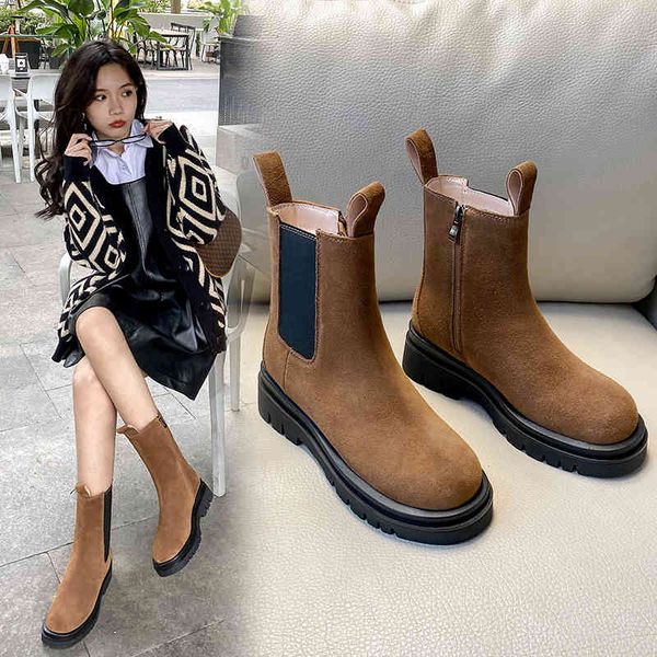 

boots russian winter women ankle boots leather cow suede+wool lining warm vintage snow 15cm+23cm two tube heights uhpg, Black