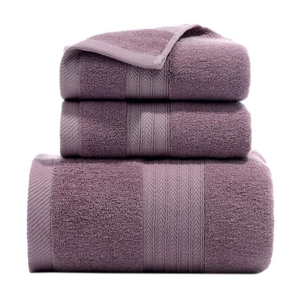 

towel 3pcs set absorbent soft cotton face hand bath bathroom towels