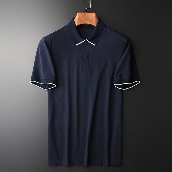 

tee shirt shirt 100% cotton mens luxury solid color short sleeve yarn-dyed rib t-shirts plus size 4xl slim casual man tee, White;black