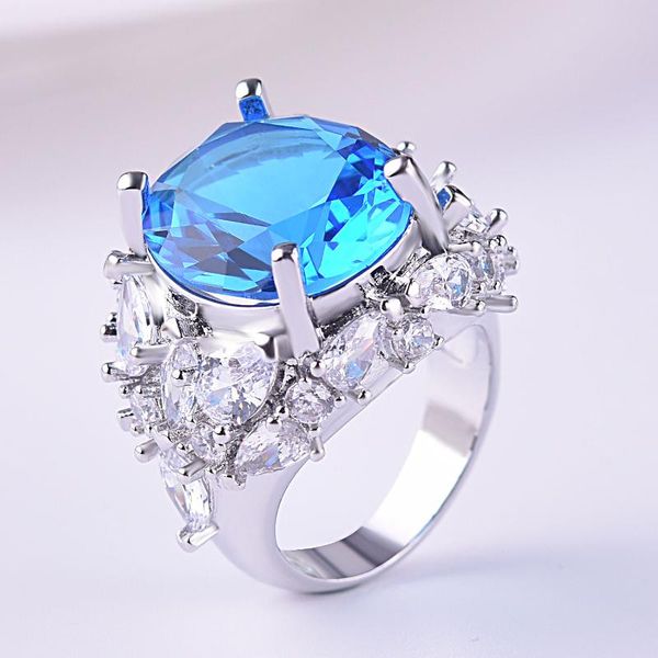 

wedding rings water droplet pear shape full of crystals ring ins luxury banquet engagement, Slivery;golden