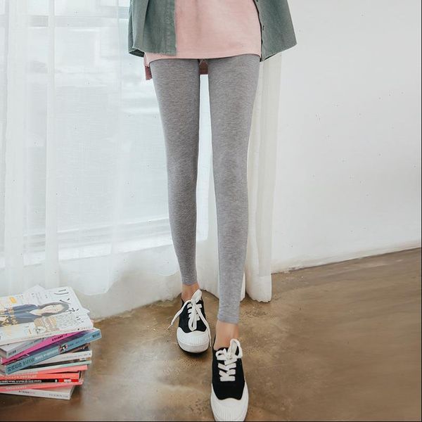 

modal women legging fitness black grey leggings high waist thin girls casual leggins pants drop