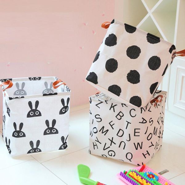 

clothing & wardrobe storage 1pc folding laundry basket bin bag large hamper collapsible clothes toy bucket organizer with handles