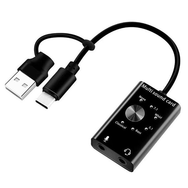 

sound cards headset 7.1 external card for lapusb audio 3d microphone