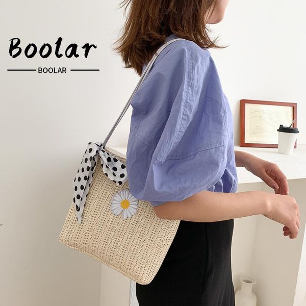 

evening bags beach bag straw woven single shoulder female leisure bucket fairy messenger
