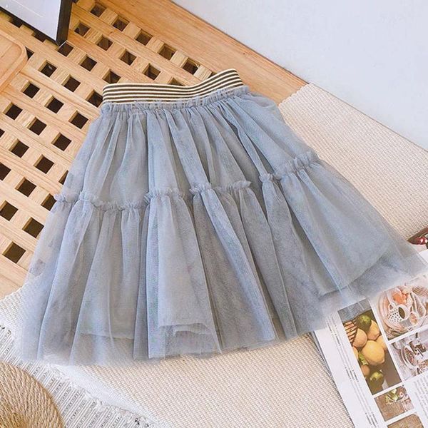 

halilo girls tutu skirts spring summer 2021 solid color mesh princess costume birthday children clothing kids for girl