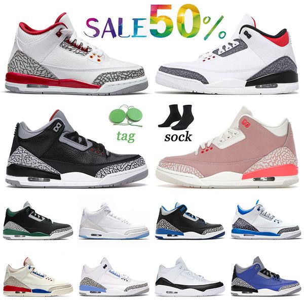 

authentic 2022 jumpman iii basketball shoes mens women cardinal red fire black cement rust pink pine green pure white sports blue unc fragme