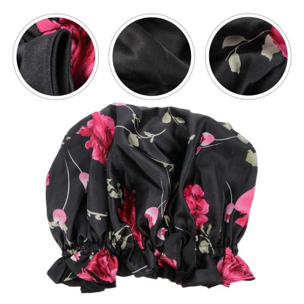 

ladies nightcap sleeping cap hair care hat satin bonnet shower caps