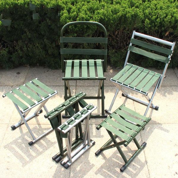 

outdoor folding stool multifunctional portable thickened back fishing chair travel dining camp furniture