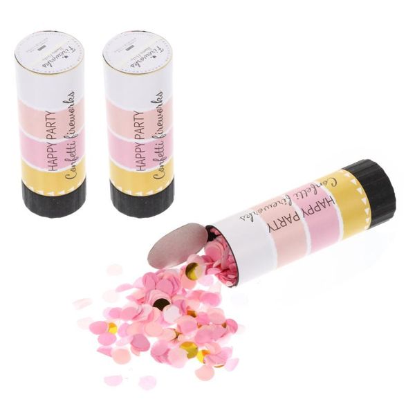 

party decoration 3pcs 11cm handheld confetti tubes wedding decors supplies