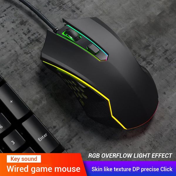 

mice original wired luminescence rgb gaming mouse optical gamer adjustable with backlight for lapcomputer pc professional