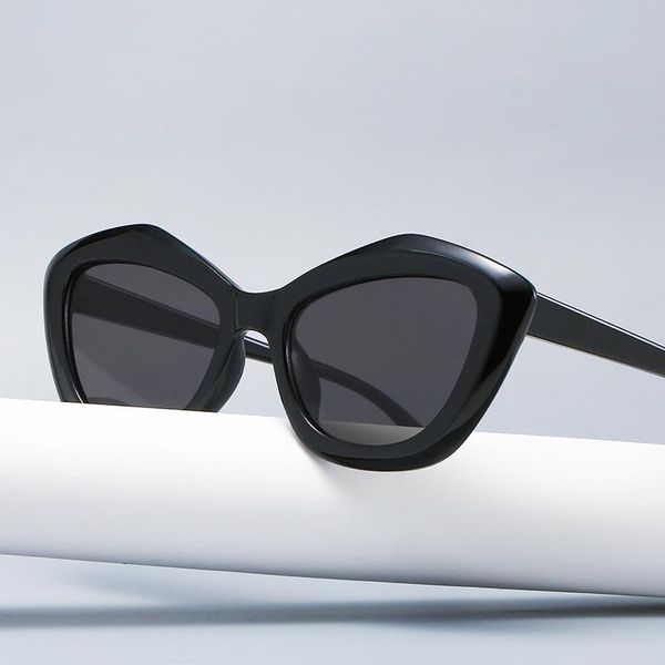 

mirrors irregular polygon sunglasses, trendy street hip-hop fashion sunglasses