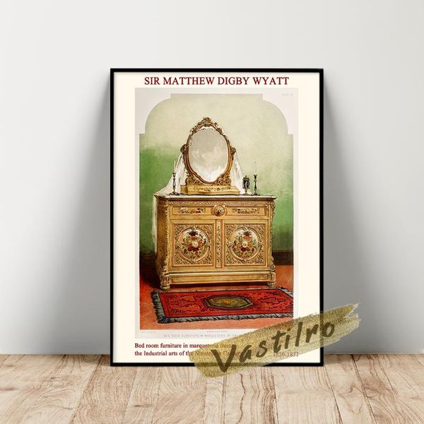 

paintings matthew digby wyaposter, wyabed room furniture in marqueterie wall art, architecture industrial arts painting