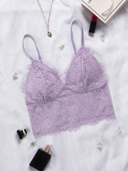 

lace crop cami w7be#, White