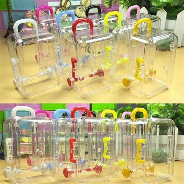 

gift wrap cute mini rolling travel suitcase favor box wedding favors party reception candy package year supplies decoration