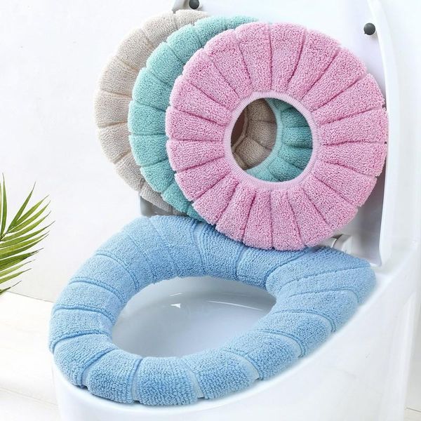

toilet seat covers winter cover cushion soft washable common nordic overcoat case household lavatory bathroom accessorie