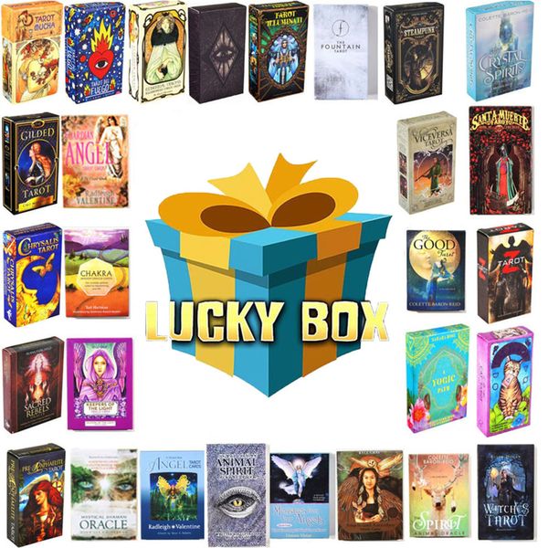Surprise Box / Различные тайны Подарки Таро Карты TAROT / Mystery Blue Box / Настольная игра Случайная гадание Прогноз Oracle Card Party