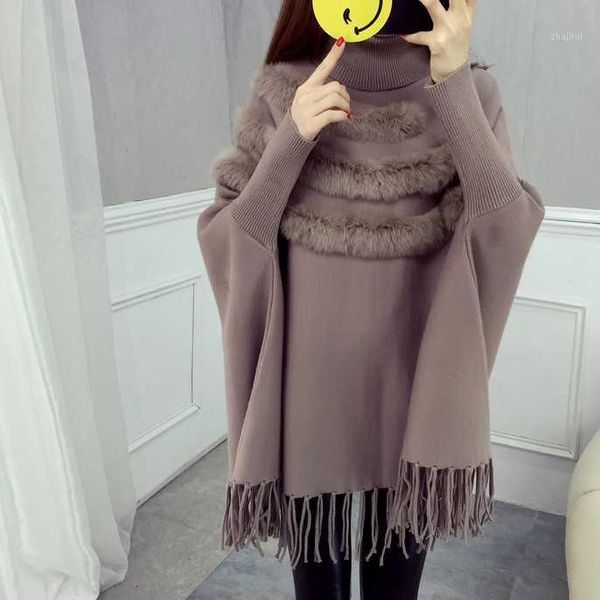 

women's sweaters 2021 women pullover fashion autumn winter warm turtleneck sweater long sleeve loose knitted da460, White;black