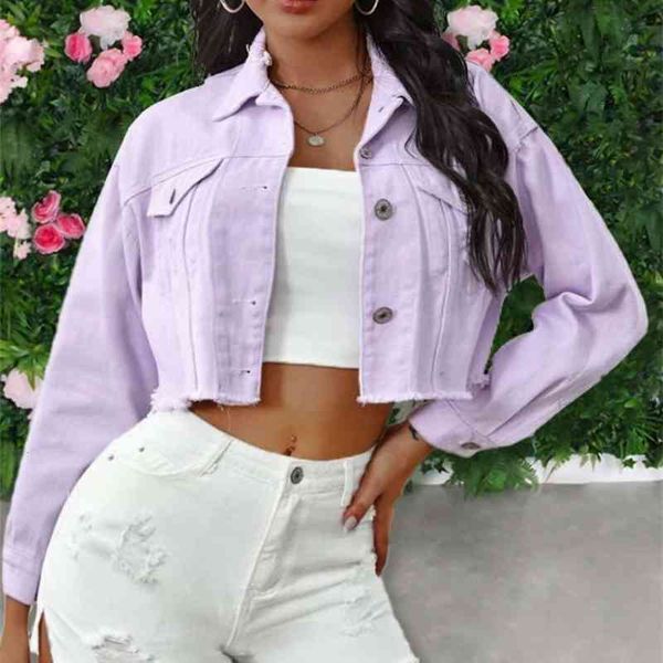 

jackets coats denim jacket women's short i hole 2ovl, Black;brown