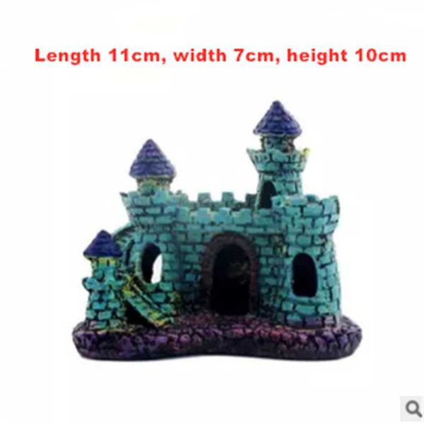

aquarium resin fish tank decorations tower ornaments artificial building rocks cave landscaping accessories decor