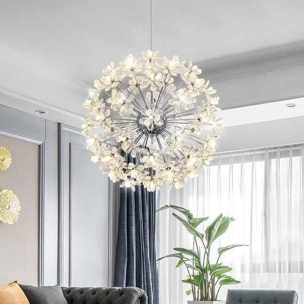 

modern led chandelier dandelion for living dining room firefly ceiling light hanging lamp home decor lighting chandeliers
