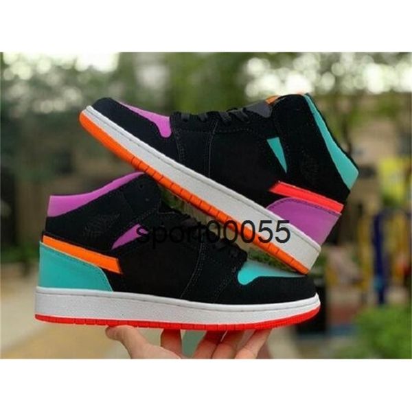 

high og mid men 1 basketball shoes court purple chicago banned shadow bred red blue white black toe women 1sonl6