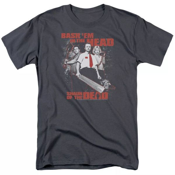 

shaun of the dead bash em t-shirt sizes s-3x new, White;black