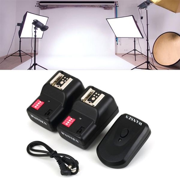 

wireless 4 channels practical flash trigger transmitter with 2 receivers set for pt-16gy , zc954700 flashes