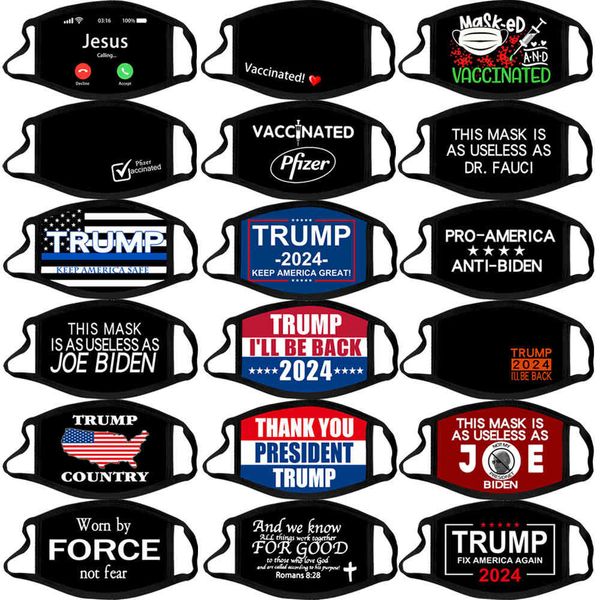 

custom logo 2024 trump us election dustproof washable cotton mask