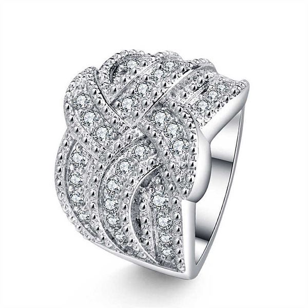 

new full diamond rotary ring inlaid with supermarket's zircon ring, elegant precision color ring, Golden;silver