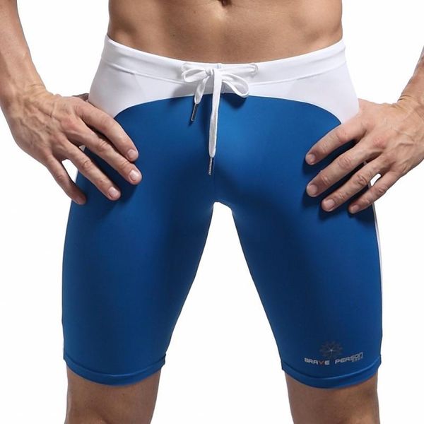 

gym clothing men swim trunks quick dry bathing suit man diving long swimsuit boxers beach shorts wear, White;black