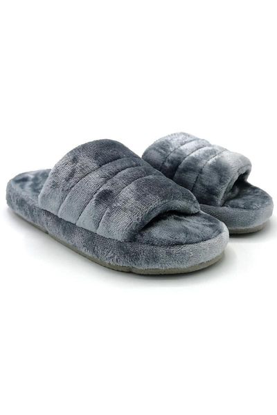 

slippers gray women home slipper, Black