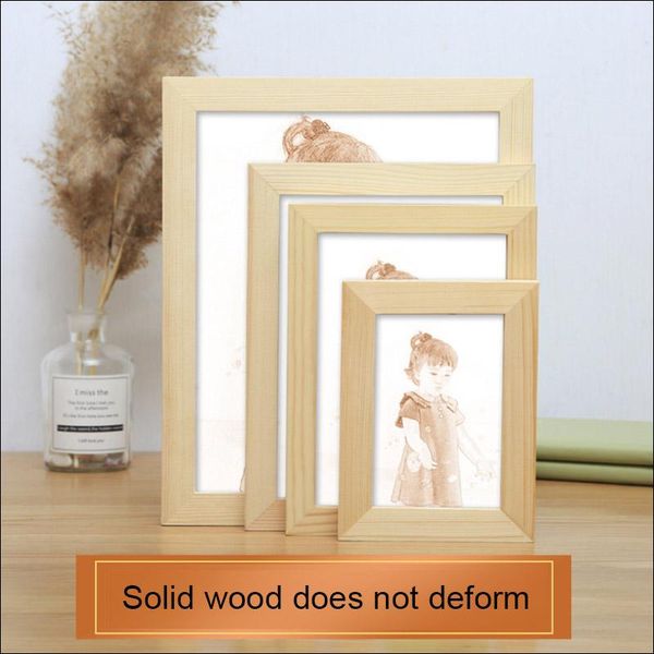 

frames simple atmosphere natural solid wood po frame can be hung, placed for poster business license mounting