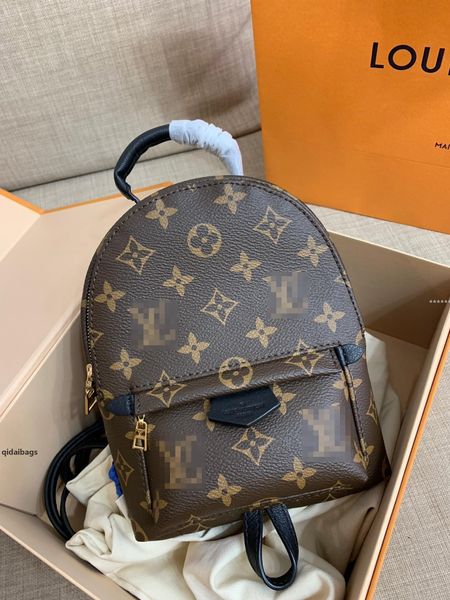 

gglvlouisvittonyslvutton m41562 palm springs backpack mini leather children backpack women printing backpacks, Red;black